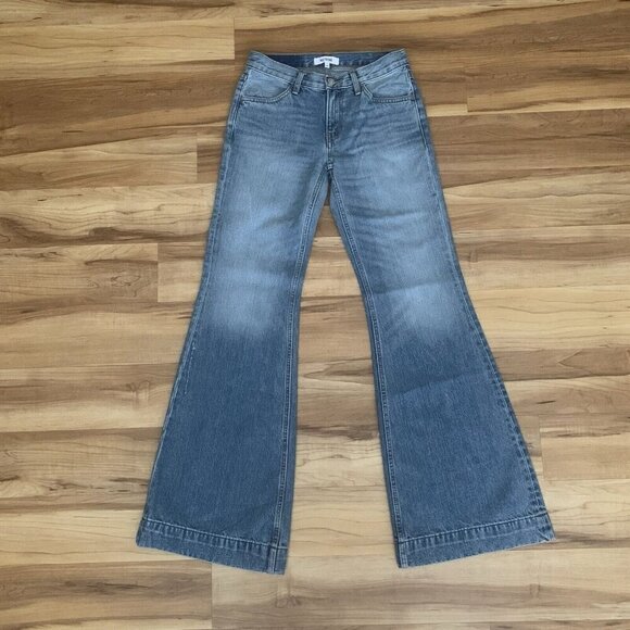 RE/DONE Bell Bottom Jeans Blue 148-03W70LRBL Women’s Size 23 Anthropologie - Picture 2 of 16